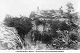 Engineers working on mountain, late 1890s or early 1900s