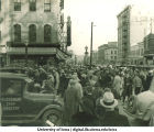 Homecoming crowd, The University of Iowa, 1928?