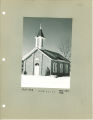 Danforth Chapel in the snow, The University of Iowa, February 1953