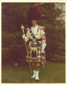 Scottish Highlanders drum major Tim Wiederrecht, The University of Iowa, 1975 or 1976