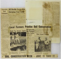 Soil Conservation Week clipping collage. 