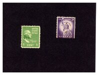 1900's Two Postage Stamps