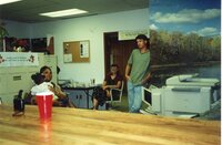 2000  Theresa and Jaria Martin, Deb Nace and Chris Hogge at JB's going away party