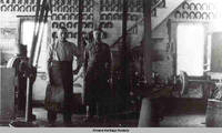 Blacksmith shop interior, Amana, Iowa, ca. 1928