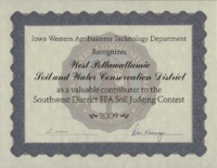 Soil Judging Contest Award - 2009.