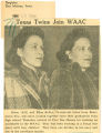 Texas twins join WAAC