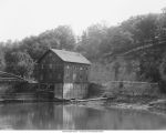 Sandstone interbedded with shale from Des Moines Stage at Currier's Mill, Oskaloosa, Iowa, late 1890s or early 1900s