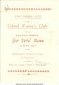 Pamphlet advertising fund raising drive for dormitory for African American women students