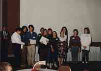 Teenagers receive awards at conservation awards banquet
