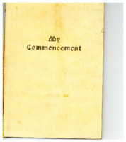 1962 AHS Commencement Announcement 