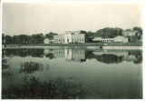 River view of Art Building, the University of Iowa, October 1936