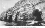 Sea caves and wave erosion, LaJolla, Calif., late 1890s or early 1900s