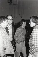 Howard Bright and other men at a meeting