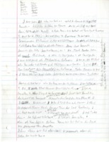 Handwritten notes from the early part of his experiences in the Philippines.