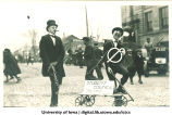 Student Council member and political boss in Mecca Day parade, The University of Iowa, 1920