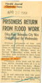 Prisoners return from flood work