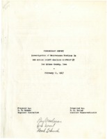 1947  Preliminary Report: Investigation of Maintenance Problems in Des Moines County Drainage District #7, Des Moines County, Iowa