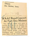 WAAC band concert at Fort Des Moines