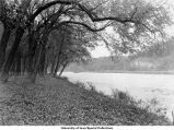 Iowa River near Park Street Bridge, Iowa City, Iowa, 1920s