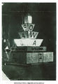 Homecoming corn monument, The University of Iowa, 1946