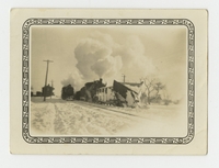 Kalona Depot in 1936 Snowstorm