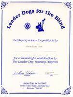 Albion Lions Club - certificate 1997