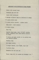 Student Supply List