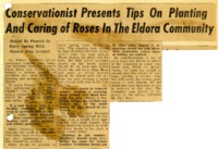 Conservationist presents rose care tips in Eldora. 