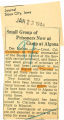 Small group of prisoners now at camp at Algona