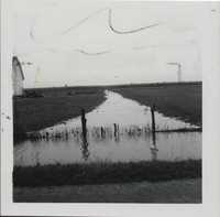 Surface drainage ditch in operation.