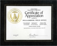 Certificate of Appreciation