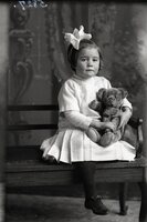 Girl with teddy bear