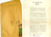 Ellen Stutsman letter to Helen Patricia (Patsy) Wilson exchanging bookplates. 