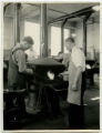 Instructor and student in the forge shop, 1934