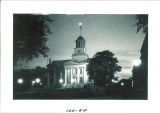 Old Capitol seen from northeast at dusk, The University of Iowa, 1920s?