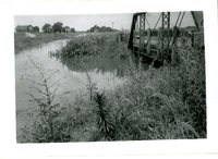 Flood Waters Near Bridge 
