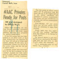 WAAC privates ready for posts