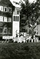 Veishea lawn display for Homecoming, 1980