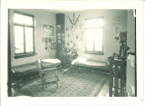 Dorm room at Quadrangle Hall, The University of Iowa, 1920s