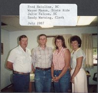 Four Soil Conservation Employees at the Bloomfield Field Office Pose for Photograph