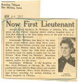 Now First Lieutenant