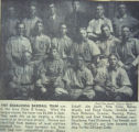 The 1907 Oskaloosa Baseball Team; Class D Iowa League