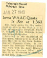 Iowa WAAC quota is set at 1,363