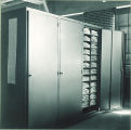 Large metal cabinets for organizing plane pressings, The University of Iowa, 1930s?