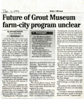 Grout Museum Farm-City Program