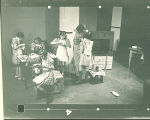 Woman and girls working on crafts, The University of Iowa, October 28, 1938