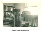 Interior of a study. 517 E. Washington St., Iowa City, Iowa, 1946?