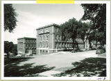 Street view of the Chemistry-Botany Building from the southeast corner, The University of Iowa, August 1956