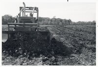 1977 Earthmoving machines move dirt for Geode Wonderland Project