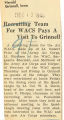 Recruiting team for WACs pay a visit to Grinnell